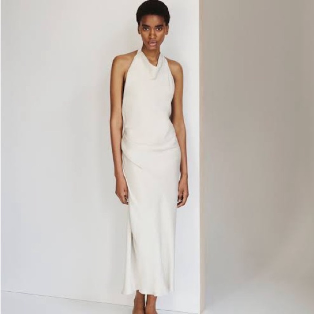 Aritzia Audience Halter Slip Dress